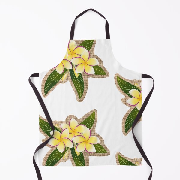 Item preview, Yellow and Fuchsia Plumerias on Woven Fabric designed and sold by PeacePictured.