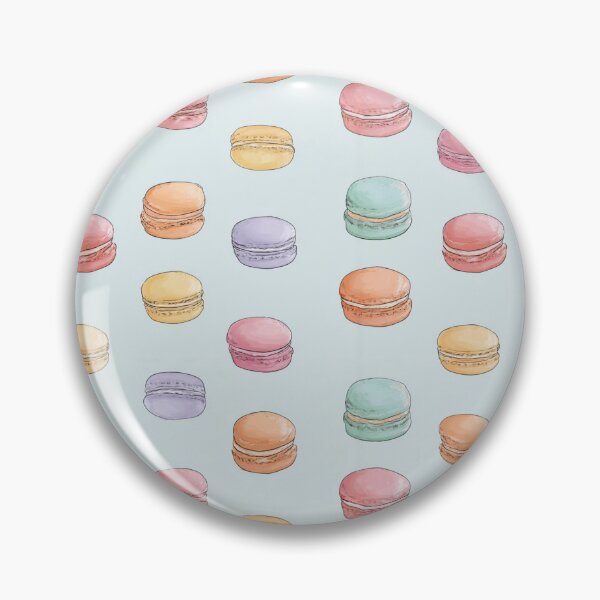 Item preview, Cute Macaron Pastel Pattern French Dessert Foodie designed and sold by NicolasGlowArt.