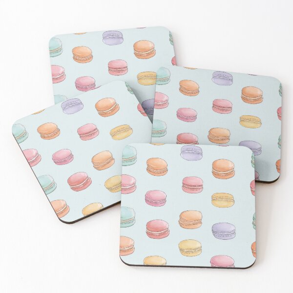 Item preview, Cute Macaron Pastel Pattern French Dessert Foodie designed and sold by NicolasGlowArt.