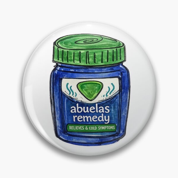 Artikelvorschau, Abuelas Heilmittel-Aufkleber | Nostalgischer Dampfbalsam-Tiegel, mexikanische Haushaltsästhetik entworfen und verkauft von anahehe.