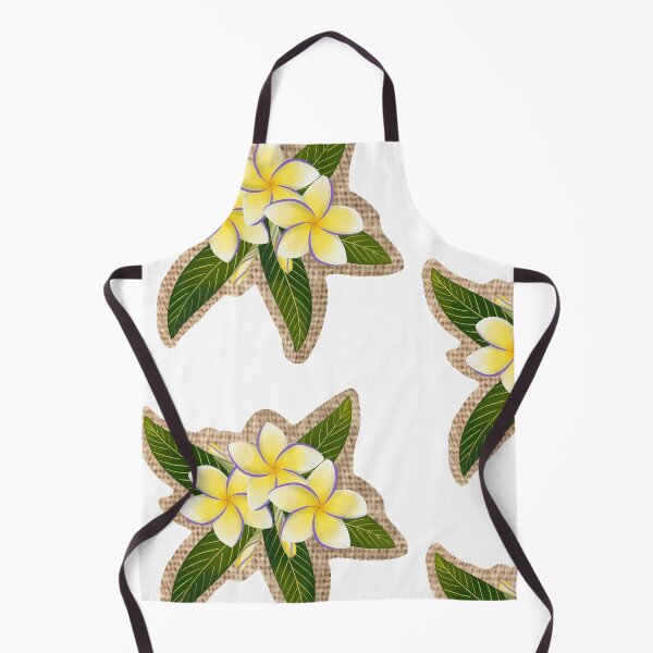Item preview, Yellow and Lavender Plumerias on Woven Fabric designed and sold by PeacePictured.