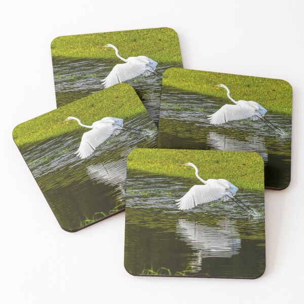 Item preview, Great Egret Taking Flight Out of the Water designed and sold by Pondside-Pics.