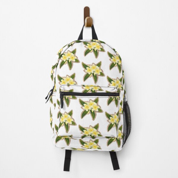 Item preview, Yellow Plumerias on Woven Fabric designed and sold by PeacePictured.