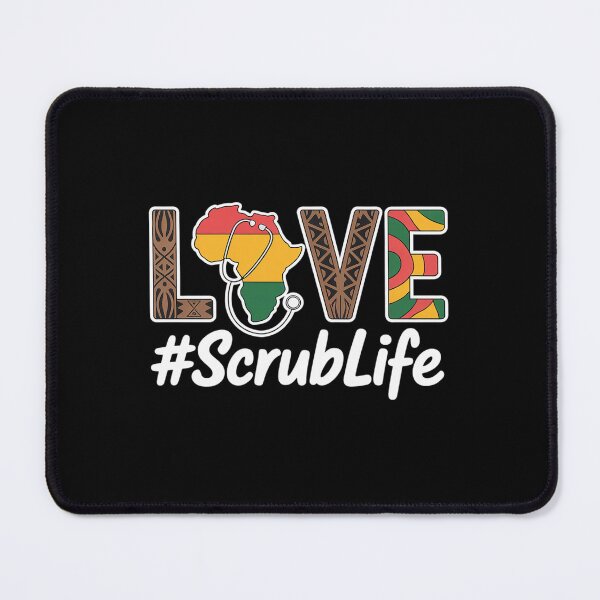 Item preview, Love Scrub Life Stethoscope Black History Month Afro Nurse designed and sold by BlassmausArt.