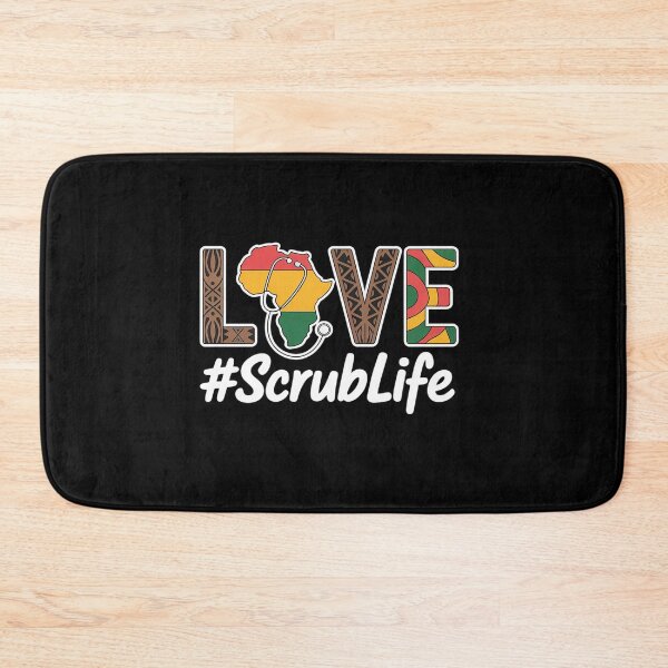 Item preview, Love Scrub Life Stethoscope Black History Month Afro Nurse designed and sold by BlassmausArt.
