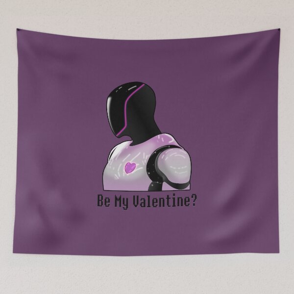 Item preview, Valentine Tesla Optimus Bot- Be My Valentine - Robot Heart Pink designed and sold by Fan Art Station .