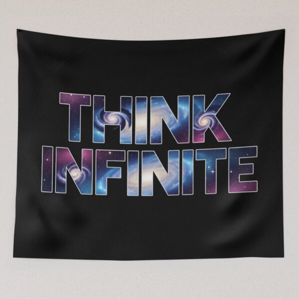 Item preview, Think Infinite Galaxy Typography – Space Mindset Cosmic Design designed and sold by Altair_.