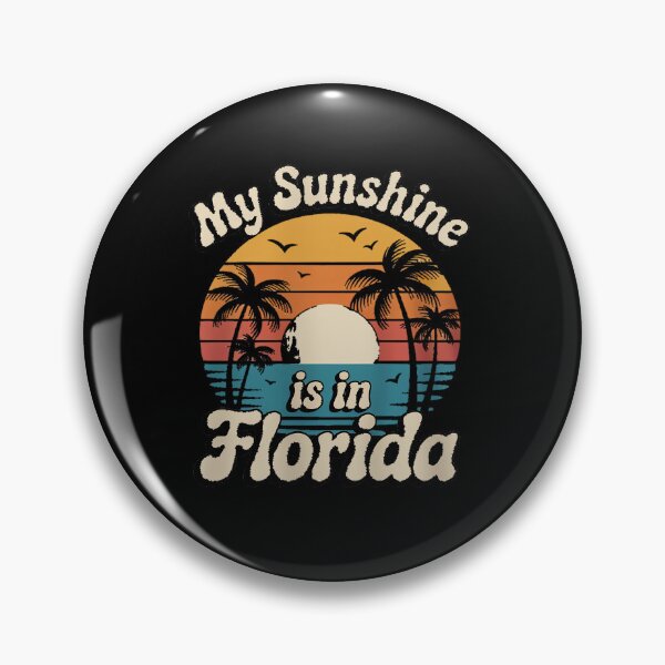Item preview, My Sunshine is in Florida Retro Sunset Palm Trees designed and sold by BlassmausArt.