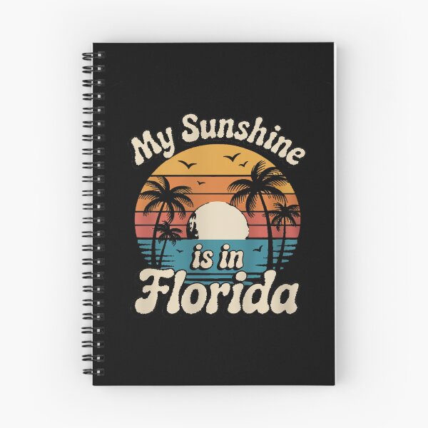 Item preview, My Sunshine is in Florida Retro Sunset Palm Trees designed and sold by BlassmausArt.