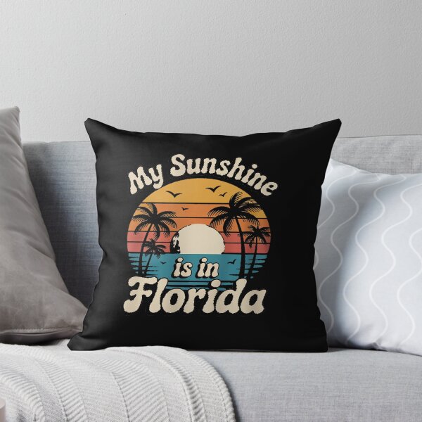 Item preview, My Sunshine is in Florida Retro Sunset Palm Trees designed and sold by BlassmausArt.