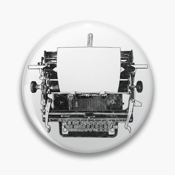 Item preview, Vintage Typewriter Overhead Dark Writer Art designed and sold by Ghoul Enterprises.