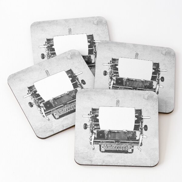 Item preview, Vintage Typewriter Overhead Dark Writer Art designed and sold by Ghoul Enterprises.
