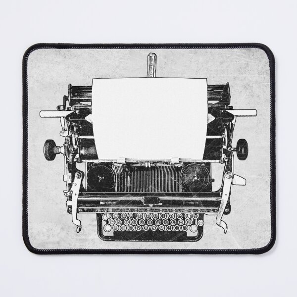 Item preview, Vintage Typewriter Overhead Dark Writer Art designed and sold by Ghoul Enterprises.