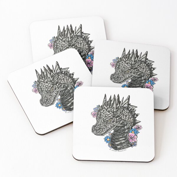 Item preview, Black and White Dragon Beauty (no background for stickers) designed and sold by Ruby Tiger Creations.