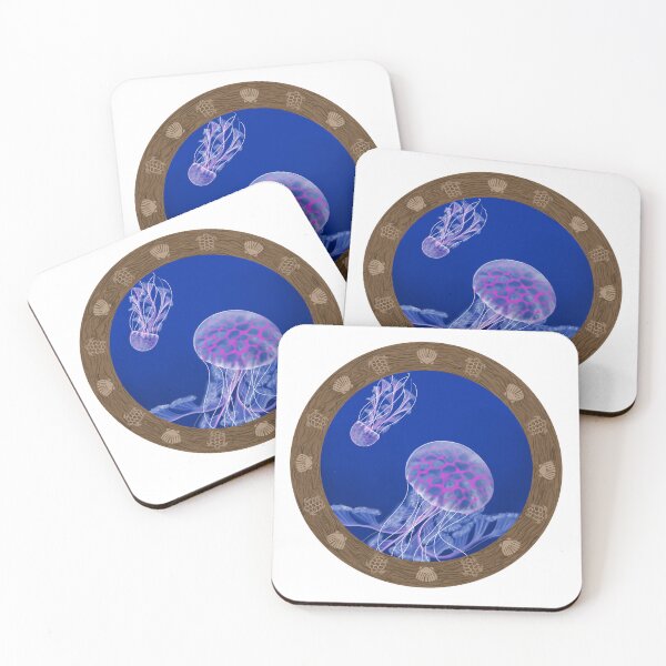 Item preview, Jellyfish in the Deep Blue designed and sold by PeacePictured.