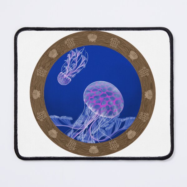 Item preview, Jellyfish in the Deep Blue designed and sold by PeacePictured.