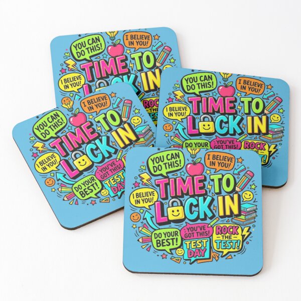 Item preview, Time To Lock In - Study Motivation Doodle designed and sold by URBANMOOD ART.