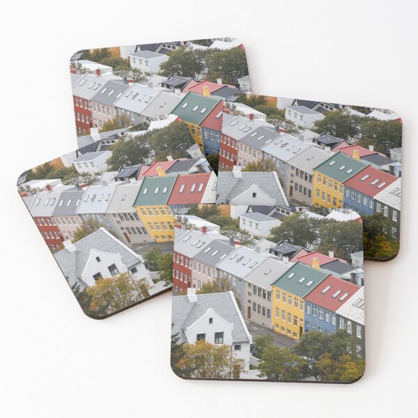 Item preview, Colorful Roofs of Reykjavik Iceland designed and sold by hippynic.