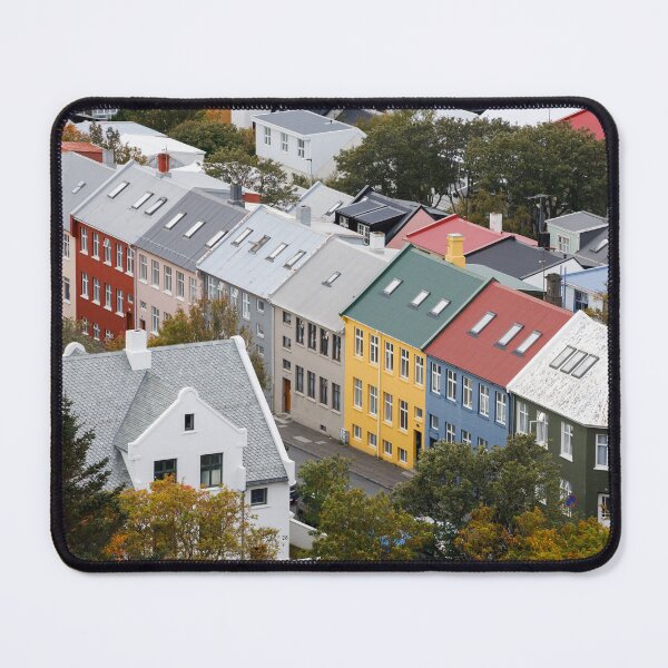 Item preview, Colorful Roofs of Reykjavik Iceland designed and sold by hippynic.