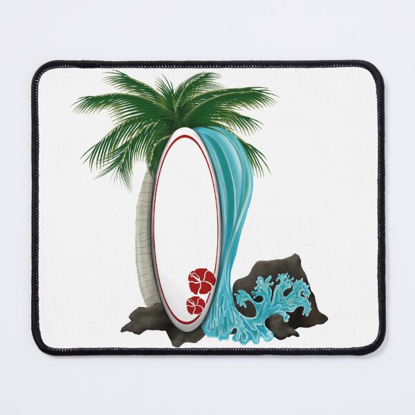 Item preview, Hibiscus Surfboard Splash designed and sold by PeacePictured.
