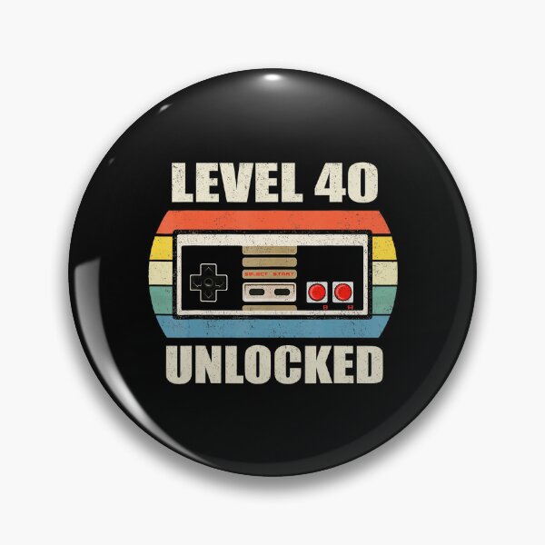 Item preview, Level 40 Unlocked Retro Gaming Birthday  designed and sold by FGTV2021.