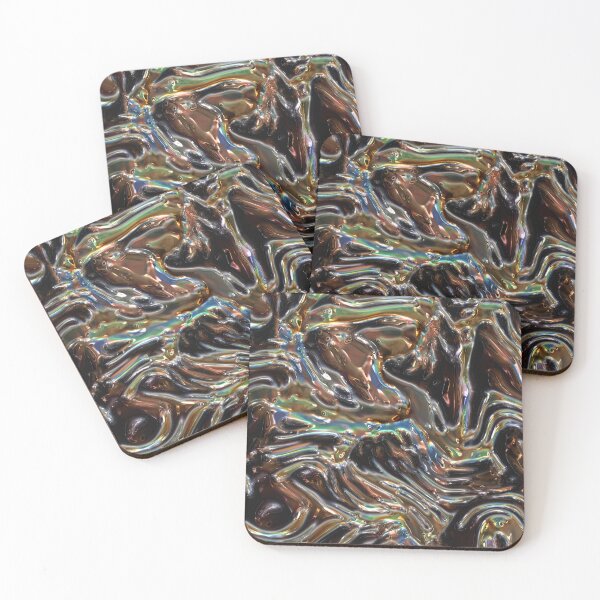 Item preview, Iridescent-Look Copper – Molten Liquid “Metal” Abstract designed and sold by Lainey1978.