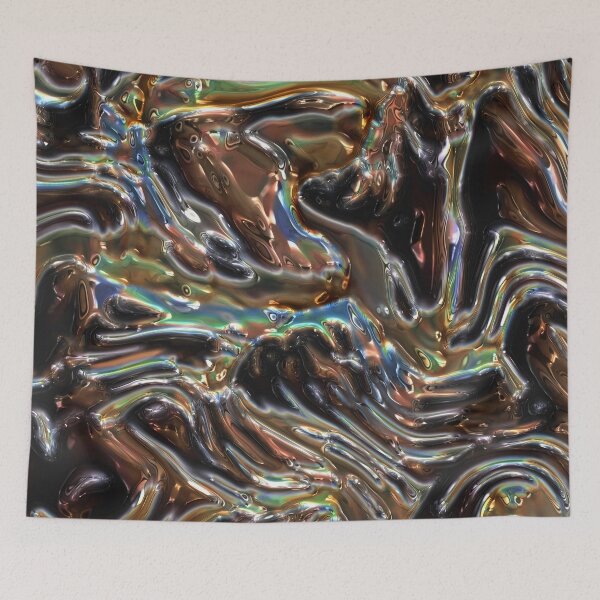 Item preview, Iridescent-Look Copper – Molten Liquid “Metal” Abstract designed and sold by Lainey1978.