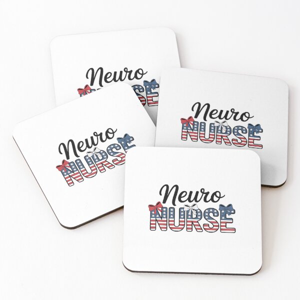 Item preview, Neuro Nurse Trendy Patriotic for 4th of July Coquette Bow designed and sold by BlassmausArt.