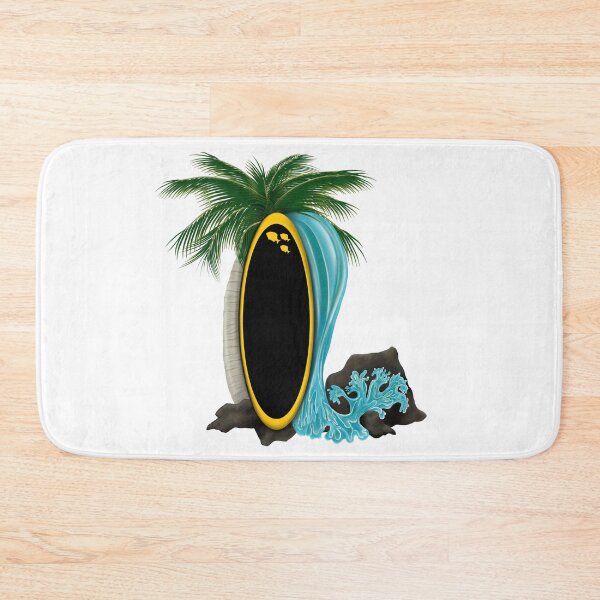 Item preview, Yellow Tang Surfboard Splash designed and sold by PeacePictured.