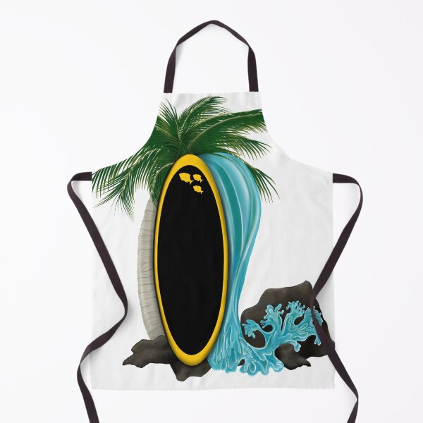 Item preview, Yellow Tang Surfboard Splash designed and sold by PeacePictured.