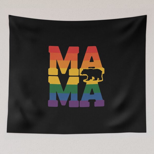 Item preview, Proud Mom Bear Mama LGBT Pride designed and sold by BlassmausArt.