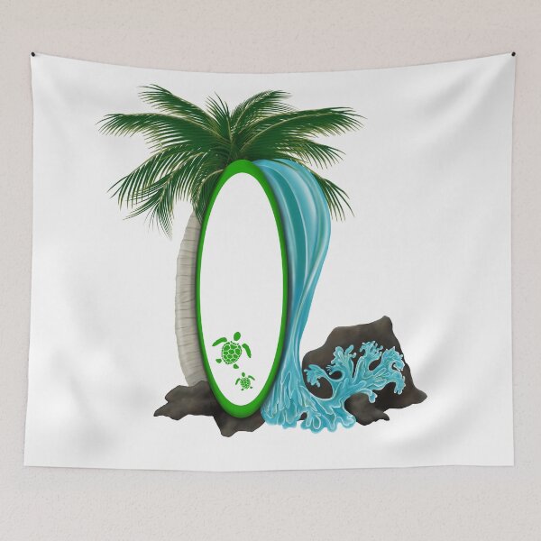 Item preview, Sea Turtle Surfboard Splash designed and sold by PeacePictured.