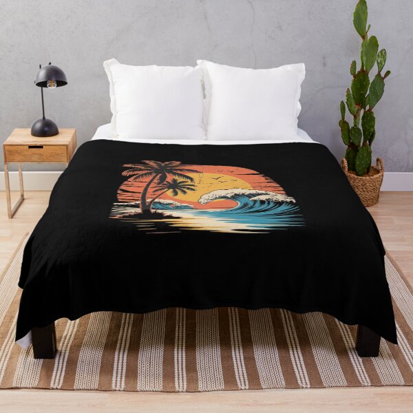 Item preview, Retro Sunset Tropical Vintage Beach Palm Tree for Men Women designed and sold by BlassmausArt.