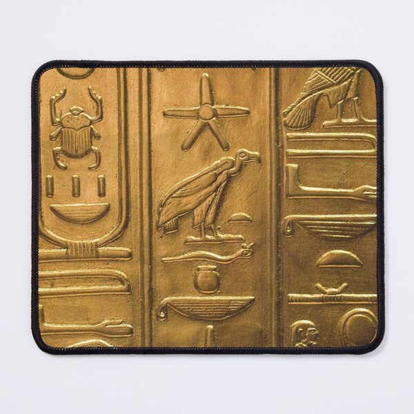 Item preview, Ancient Egyptian Hieroglyphics Gold Relief Art designed and sold by Kemet Aura.
