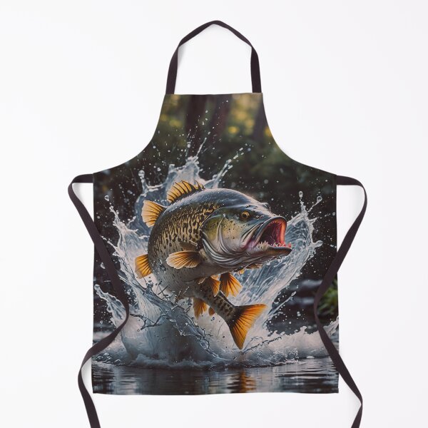 Item preview, Leaping Bass Splash Wall Art designed and sold by BeautifulVirtues.