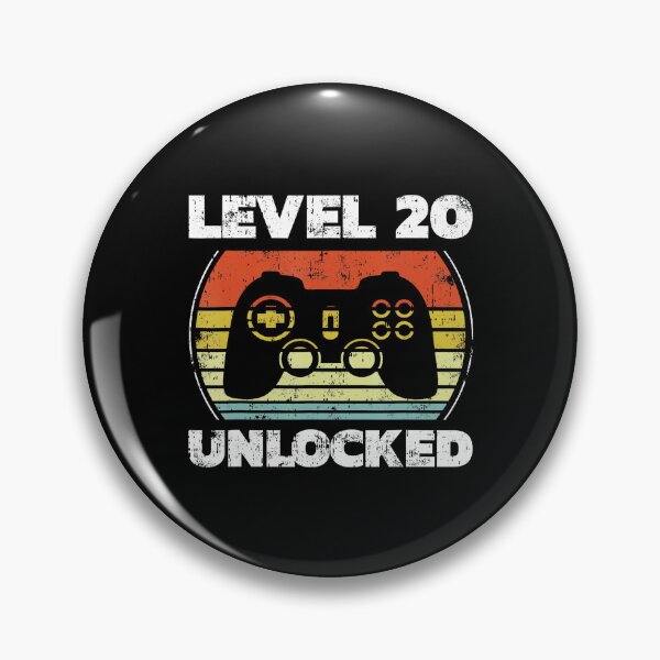 Artikelvorschau, Level 20 freigeschaltet: Gamer-Geburtstags-Controller im Retro-Stil entworfen und verkauft von FGTV2021.