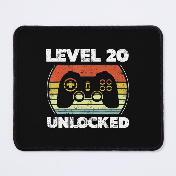 Item preview, Level 20 Unlocked Gamer Birthday Controller Retro Style designed and sold by FGTV2021.