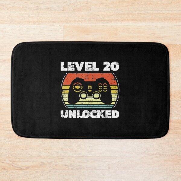 Item preview, Level 20 Unlocked Gamer Birthday Controller Retro Style designed and sold by FGTV2021.