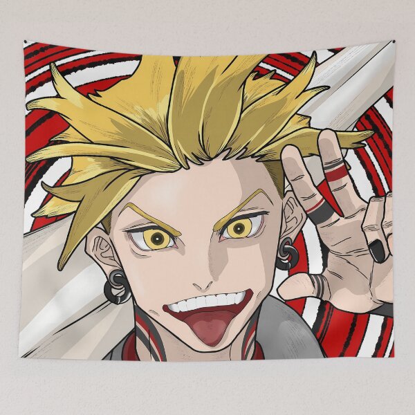 Item preview, Enjin Gachiakuta Wild Grin Red Spiral Anime Chaos designed and sold by TanglenRabbit.