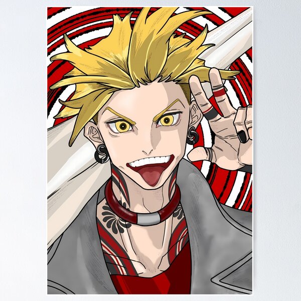 Item preview, Enjin Gachiakuta Wild Grin Red Spiral Anime Chaos designed and sold by TanglenRabbit.
