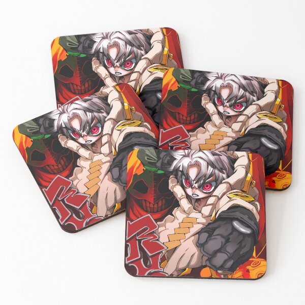 Item preview, Rudo Gachiakuta Neon Red Focus Portrait designed and sold by TanglenRabbit.