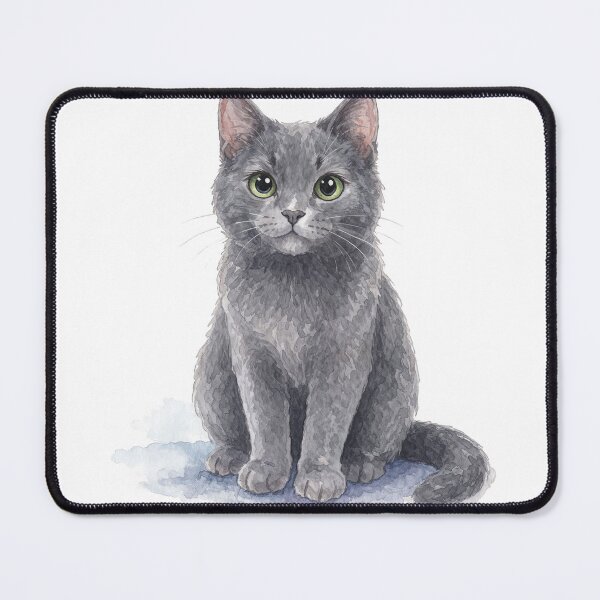Item preview, Russian blue cat designed and sold by JaskenWorkshop.