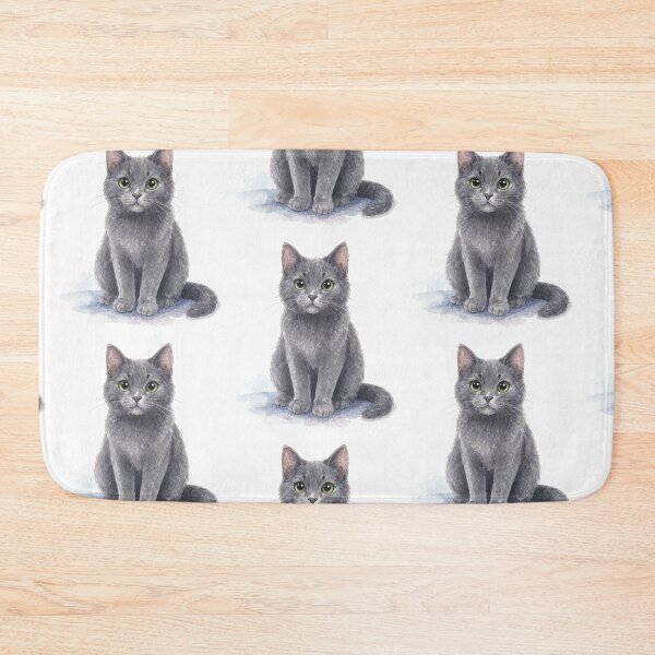 Item preview, Russian blue cat designed and sold by JaskenWorkshop.