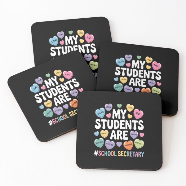 Item preview, Valentine School Secretary Affirmations Hearts Teacher designed and sold by BlassmausArt.