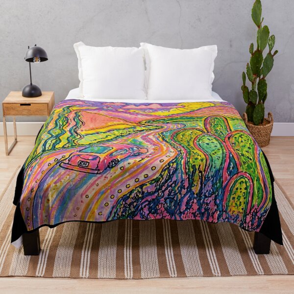 Item preview, Colorful Desert Road Trip Psychedelic Landscape designed and sold by Modaozushi216.