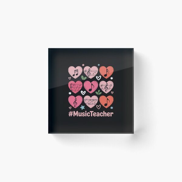 Item preview, Valentine's Day Music Teacher Musical Notes Hearts Musician designed and sold by BlassmausArt.