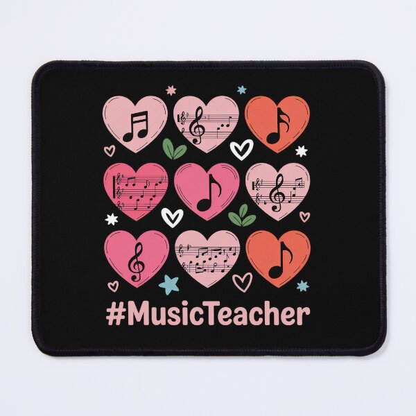 Item preview, Valentine's Day Music Teacher Musical Notes Hearts Musician designed and sold by BlassmausArt.