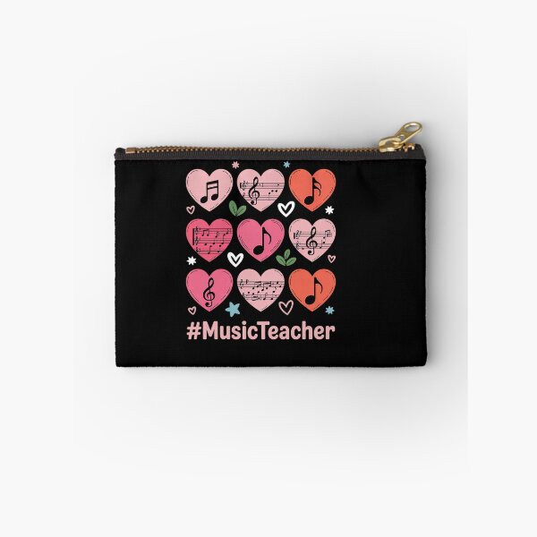 Item preview, Valentine's Day Music Teacher Musical Notes Hearts Musician designed and sold by BlassmausArt.