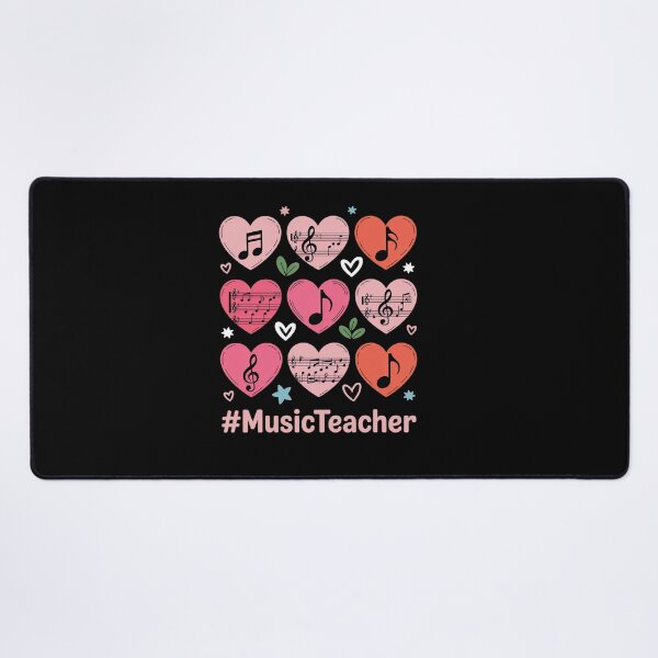 Item preview, Valentine's Day Music Teacher Musical Notes Hearts Musician designed and sold by BlassmausArt.