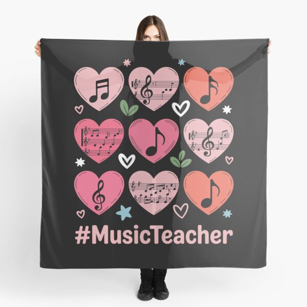 Item preview, Valentine's Day Music Teacher Musical Notes Hearts Musician designed and sold by BlassmausArt.